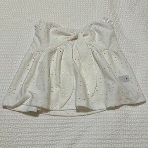 SHEIN eyelet strapless top size XS